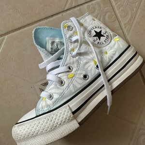 Converse Kids' Light Blue Daisy High-Tops